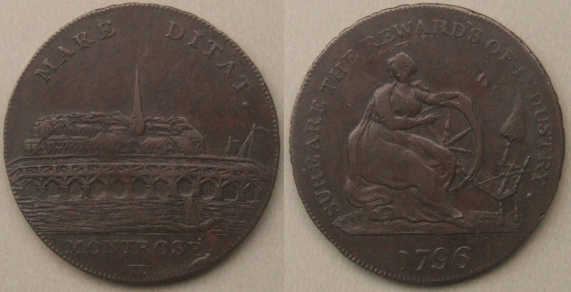Scotland, Montrose 1796 halfpenny token